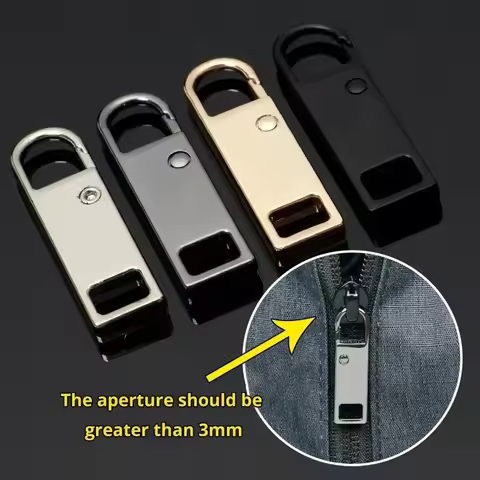 4pcs/8pcs Detachable Zipper Pull, Multi Color Replacement Zipper Accs For Jeans & Backpack, Sewing T