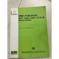 (Used) Cheap cheap selling‼️Hire-purchase Act 1967 (Act 212)& Regulations
