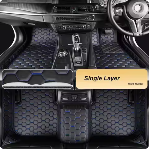 5D leather waterproof Custom Car Floor Mats For BMW I3(I01) I4(G26) I8(I12) Auto Carpets Foot Coche 