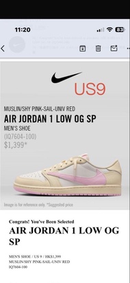 NIKE AIR JORDAN 1 LOW OG SP TRAVIS