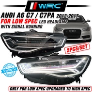 Audi A6 C7 / C7PA 2012 - 2017 ( For Low Spec ) Led Headlamp With Signal Running