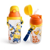 Kidztime Original Water Bottle 530ml 400ml - Leak-Proof Straw Water Bottle and Stripe Botol Air Budak P.J Mask