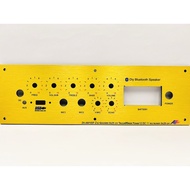 เพลทลำโพงบลูทูธ รุ่น ZK-AM100F  วัตแบตดิจิตอล ช่องเพลท6*25ขนาดแผ่น29x10ซมเพลทคอมโพสิตสีทอง สวิตช์เปิ