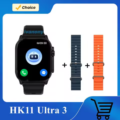 Original Smartwatch HK11 ULTRA 3 AI Robot Bluetooth Call Support Earphone Connect Amoled 4GB/ROM NFC