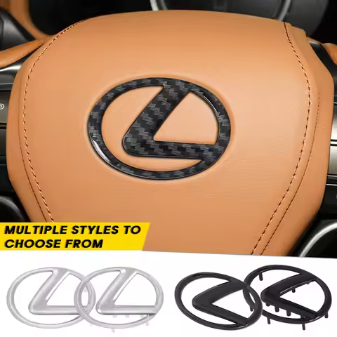 Car Steering Wheel Cover Center Badge Emblem Sticker For Lexus LS LC IS30 ES300h ES300 IS20 IS220d N