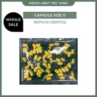 [Wholesale] Size 0 Colors Nashmir HALAL Empty Gelatin Capsule; Kapsul Gelatin Kosong; Sarung Ubat (1