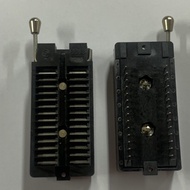 IC Locking Test Socket ARIES Programmer Burn-in Socket DIP28Taiwan-made Test Socket Spacing2.54mm