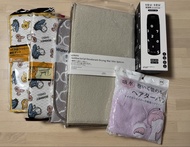 全圖SOU-SOU保溫瓶、迪士尼吸水墊x2、KITINTO吸水墊x3、包頭毛巾