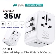 REMAX RP-U11 (35W) / RP-U23 (12W) ASTRO SERIES UNIVERSAL CHARGER ADAPTER MULTIPLE ADAPTER FOR TRAVEL