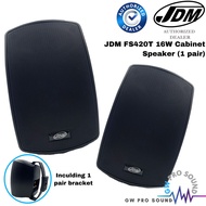 [1 Pair] 4" 16W JDM FS-420T Cabinet Speaker Wall Speaker For Office, Cafe, School 4 Inch