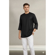 Kurta Attiq Dewasa Lengan 3 Suku Premium Como Crepe