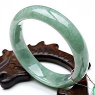 【With Certificate and  Gift Box】Genuine Natural Jade Bangle Bracelet Women's  Emerald Jade Bangle