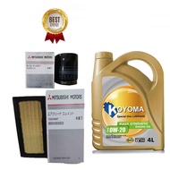 MITSUBISHI XPANDER OIL FILTER + AIR FILTER + KOYOMA 0W20 FULLY SYNTHETIC ENGINE OIL X-PANDER X PANDE