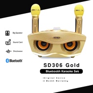 SD306 Owl Dual Wireless Microphone & Bluetooth Speaker Wireless Karaoke Speaker Wireless Stereo Spea