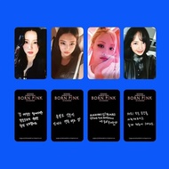 Blackpink 8th Kỷ Niệm Sinh Ra Màu Hồng Trong Rạp Chiếu Phim Photocard Jisoo Lisa Jennie Rose thẻ ảnh