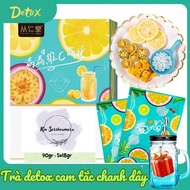 Passion Fruit detox Tea Heat Bar Gift Glass