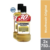 Listerine Original Mouthwash (750ml x 2)