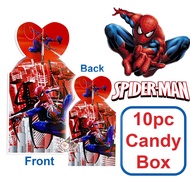 Red Spider Man Candy Box 10 pieces for Gift Box Giveaway Bag