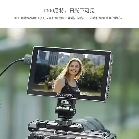 NEW FEELWORLD P6X 5.5 Inch Aluminium Field Monitor Touch Screen 4K HDMI Highlight 1000nit FHD IPS Vi