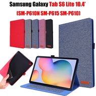 Flip Case Tablet Bahan Kulit Denim Untuk Samsung Galaxy Tab S6 S 6