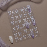 Nail Sticker Nail Sticker Nail Sticker Jelly Nail Sticker ins Hot-selling Girl Nail Sticker Bowknot 