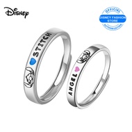 ชุดการเย็บดิสนีย์แหวนคู่ S เครื่องประดับเงิน S925 2ชิ้นแหวนคู่แหวนเงินคู่แหวนปรับขนาดได้แต่งงาน