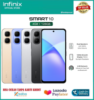 Infinix Smart 10 [4GB + 64GB/128GB] | HP Murah, Bisa Cicilan tanpa Kartu Kredit, Garansi Resmi, Bisa