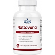 Arthur Andrew Medical, Nattovena, Pure Nattokinase Supplement, Double Strength 4,000 FUs per Capsule