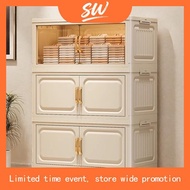 X-Mart Storage Box Cabinet Organizer 50-80cm Multipurpose Foldable Storage Box Kitchen Double Storag