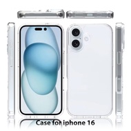 Transparent Premium Hard Case iphone 16 Series IP 16/ IP 16 PRO/ IP 16 PLUS/ IP 16 PROMAX/ Casing/ B
