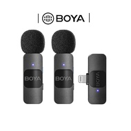 BOYA BY-V2 / BY-V20 Wireless Lavalier ANC Microphone Active Noise Cancellation Vlogging Live Mic