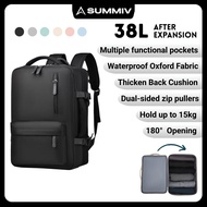 38L Travel Backpack Expandable Waterproof Laptop Bag 16 Inch Shoe Compartment Beg galas旅行包背包