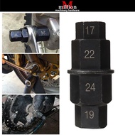17mm 19mm 22mm 24mm Motorcycle Front Wheel Spindle Drive Socket Tool Motorcycle Axle Tool  For YAMAH