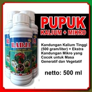 Pupuk Kalium Cair Radja 500Ml - Obat Rontok Bunga Dan Buah Cabe, Melon, Semangka, Timun, Tomat, Pemb