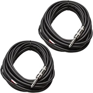 Seismic Audio QRW25Pair 25-Feet Raw Wire to 1/4-Inch Speaker Cable, 16 Guage, PA/DJ/Home Audio