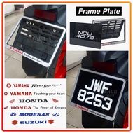 YAMAHA HONDA Frame With Alkalic Motorcycle Number Plate For All Motor (Y15ZRLC135V1-V8/AVANTIZ/KRISS