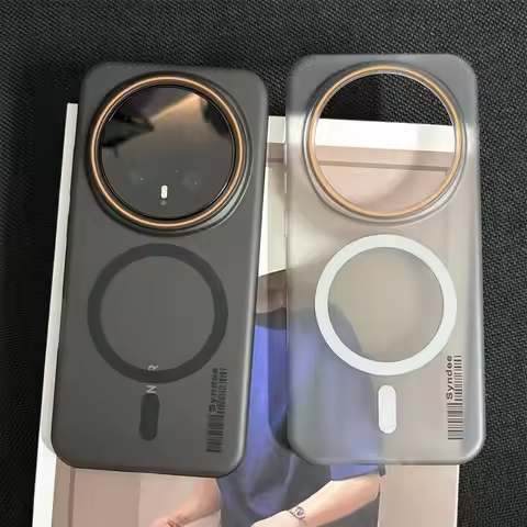 For Huawei Honor Magic 8 Pro Case Hard Transparent Magnetic Wireless charging Protect Back Cover For