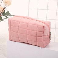 Pouch Kosmetik Lucu Warna Macaroon Kotak Pensil Sleting Velvet Aesthetic Pastel Tempat Pensil Bulu B