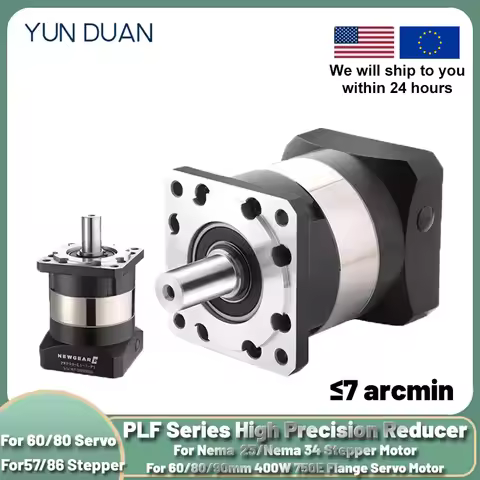 YUNDUAN Planetary Gearbox Step-down Gearbox Motor Reducer Less 7 Arcmin for Nema23 Nema34 Stepper Mo