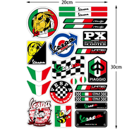 3Dดีคอลสำหรับจักรยานยนต์Vespaอิตาลีสติกเกอร์เคสทำพิเศษสำหรับพิแอ็กจิโอเวสปาGTS150 GTS 250 GTS300 GTS