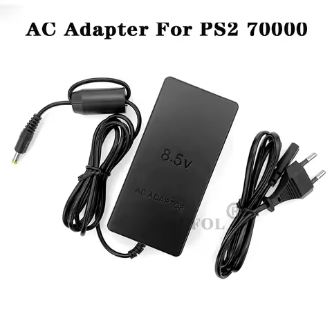 AC Adapter For PS2 Slim 70000 Series Game Console For PlayStation 2 DC 8.5V AC Adaptor Charger Power