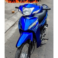 Tem Wave 110 lửa xanh đen mới 2025