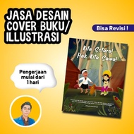 Jasa Desain Bebas Ilustrasi Cover Buku Sertifikat Poster Custom