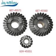 63V-45551 6E7-45560 6E7-45571 Gear Kit For Yamaha 15HP 9.9HP Outboard Motor 6E7-45560 6E7-45571 63V-
