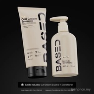 BASED Curly Duo: Premium Non-Toxic Curl Cream & Leave-In Conditioner Bundle - Defines Curls, Control