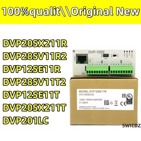 100% New original DVP28SV11T2 DVP12SE11T DVP20SX211R DVP12SE11R DVP28SV11R2 DVP20SX211T DVP201LC