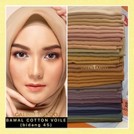 [BORONG] Bawal Cotton Voile Premium Bidang 45 Tudung Bawal Cotton Voile Jahitan Piko Borong Murah by Galeri Raatoo