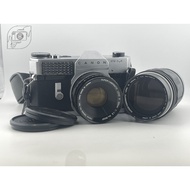 Canonflex RM 35mm Film SLR w/ 50mm f/1.8 & 135mm f/2.5 Lenses – Fully Working Light Meter