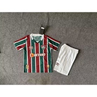 [Children's Football Suit Set] 24/25 New Fluminense Home Stadium Children's Football Jersey High Quality Shirt and Shorts 16-18 * ** KDNJ