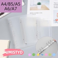 UMISTYDREAMUM9U A4/B5/A5/A6/A7 Notebook Shell Plastic Shell Fashion  Stationery Journal Diary Notepa